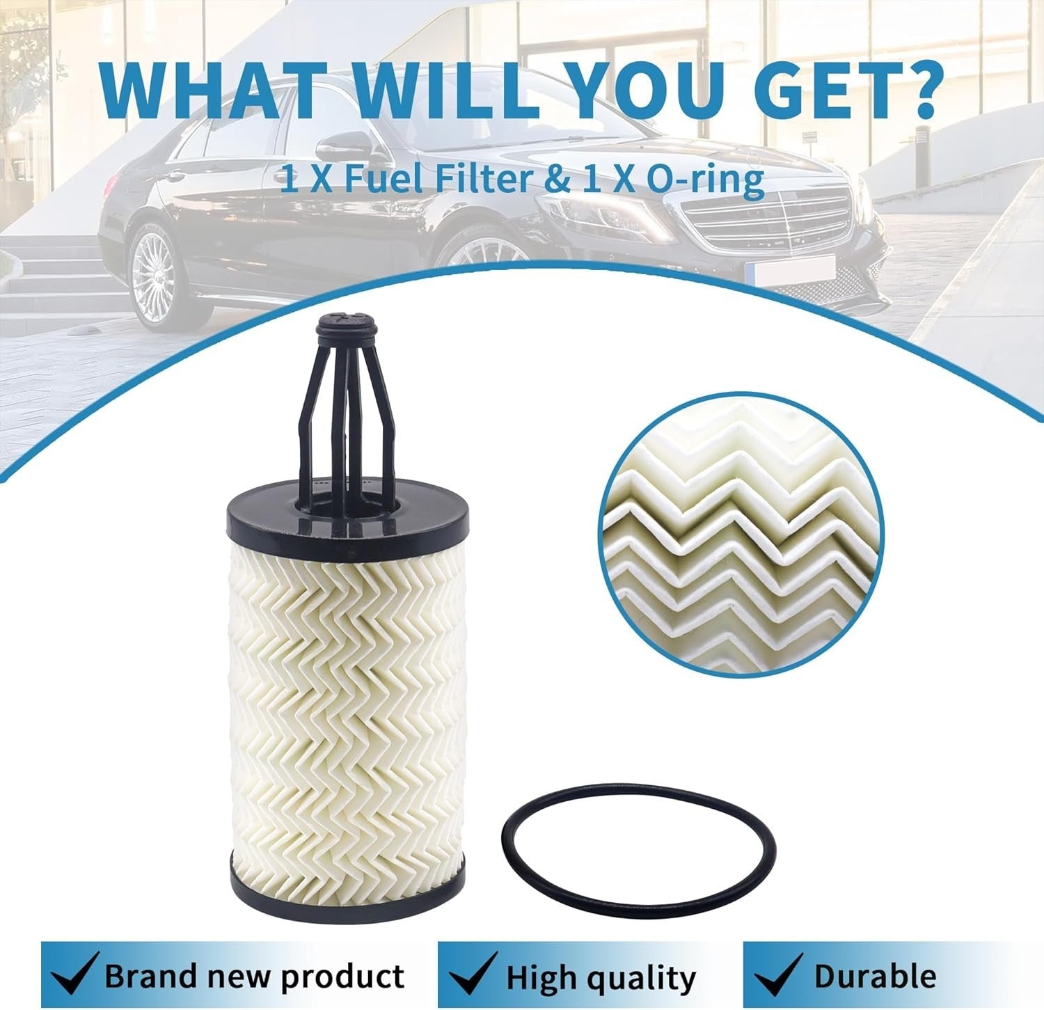 Mercedes Benz Genuine C CL CLS E GL GLC GLE GLK GLS ML R S Engine Oil Filter Kit