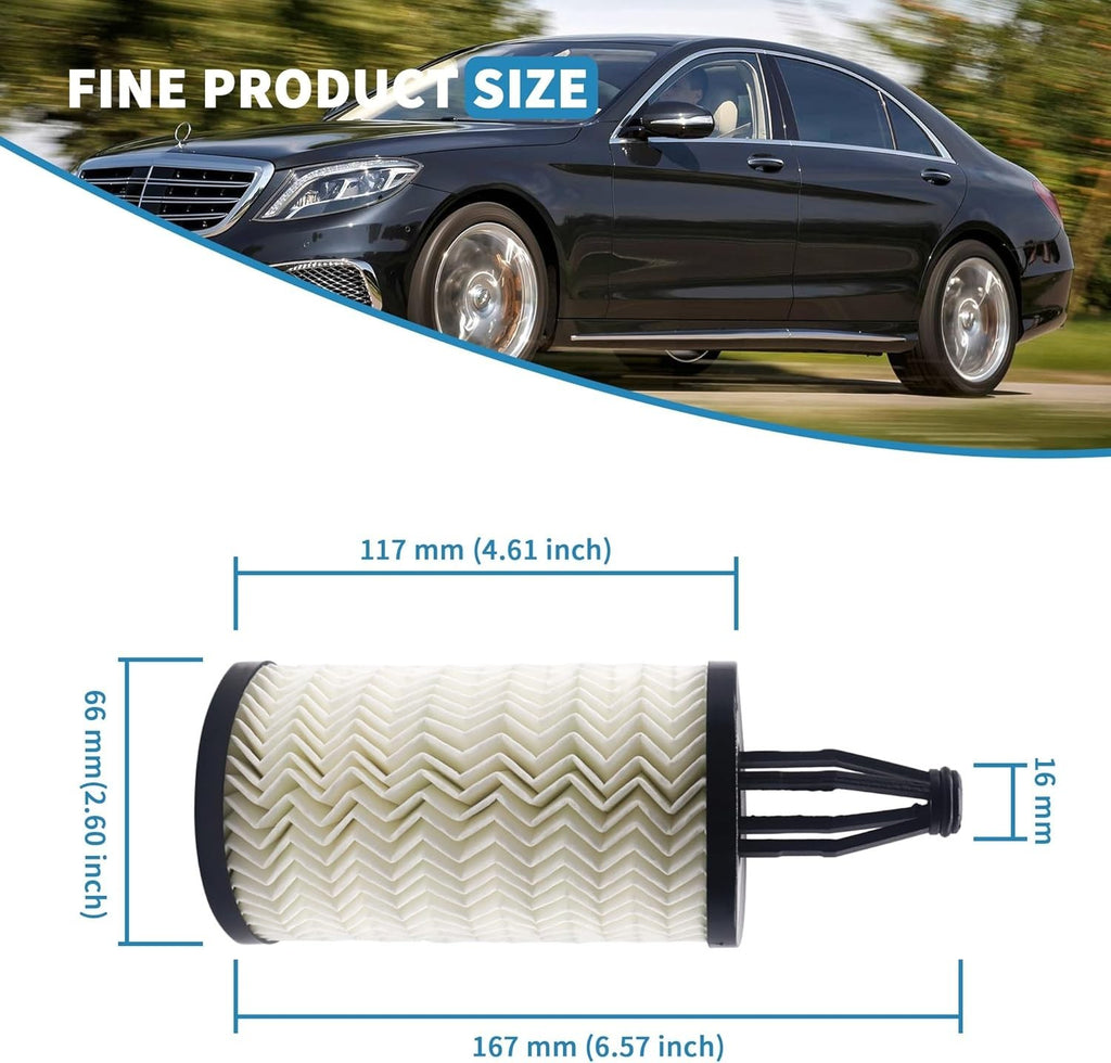 Mercedes Benz Genuine C CL CLS E GL GLC GLE GLK GLS ML R S Engine Oil Filter Kit