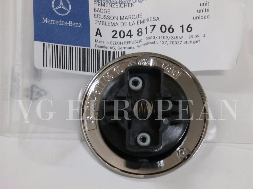 Mercedes-Benz S E C CLK Class GENUINE Hood Flat Star Emblem Conversion NEW OE