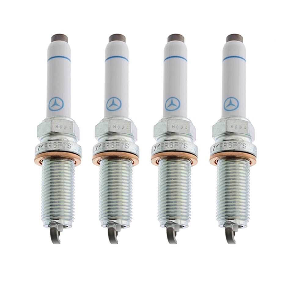 4x Mercedes-Benz Spark Plug A0001590500 M176 M177 M260 M264 AMG SILZKFR8F7S