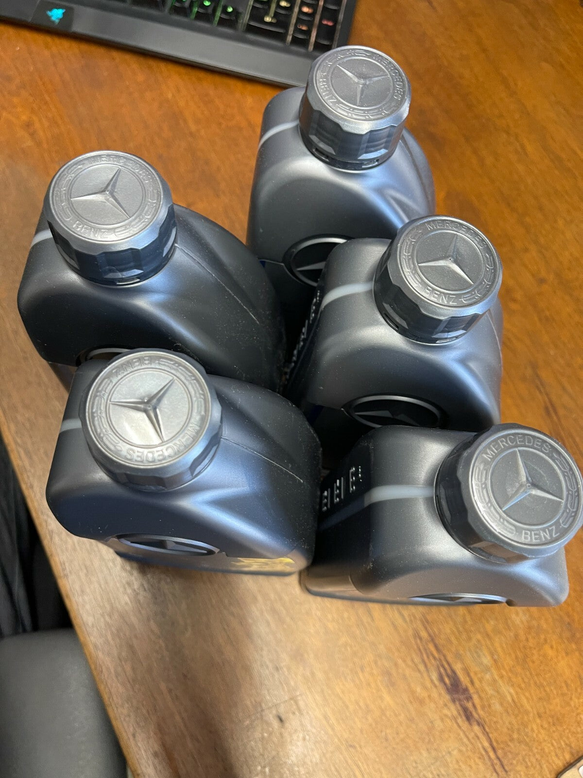 5X Genuine Mercedes Engine Oil 5W-40 Synthetic 1L 1.056 Quart 229.5 Certified