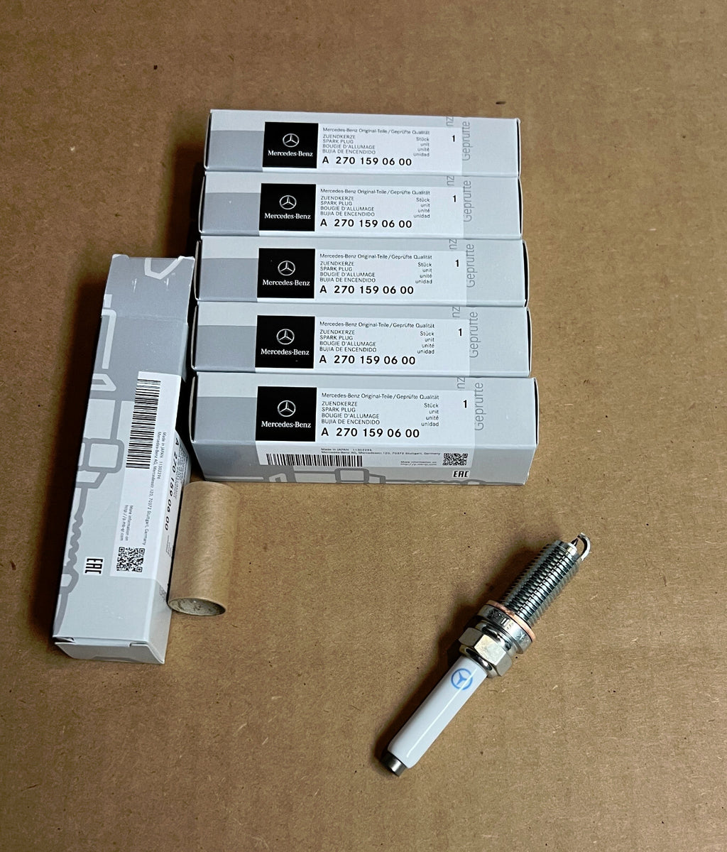 New Genuine OEM Mercedes  A2701590600  - Set of 6 Spark Plugs
