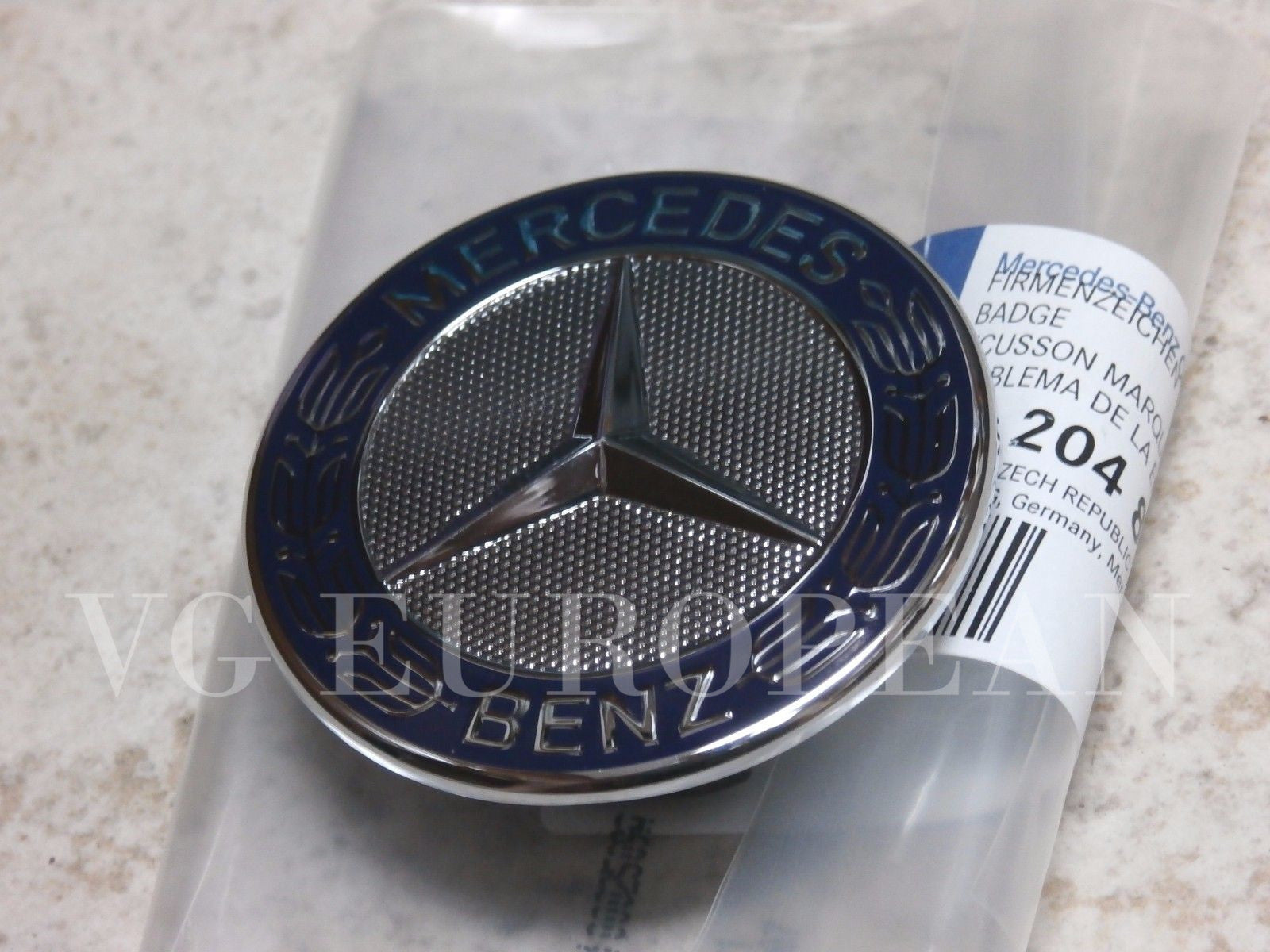 Mercedes-Benz S E C CLK Class GENUINE Hood Flat Star Emblem Conversion NEW OE